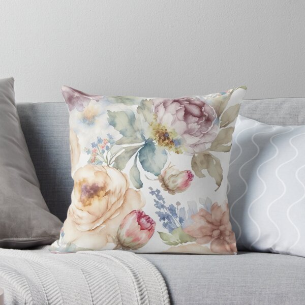 Item preview, Pastel Floral Watercolors Pattern designed and sold by cardinalhill.
