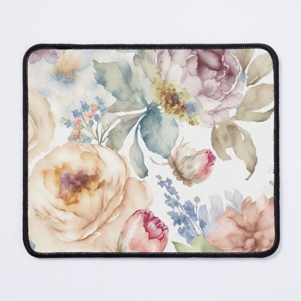 Item preview, Pastel Floral Watercolors Pattern designed and sold by cardinalhill.