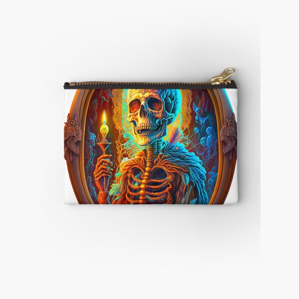 Item preview, Oval Skeleton portrait psychedelic Death designed and sold by Itis-Whatitis.
