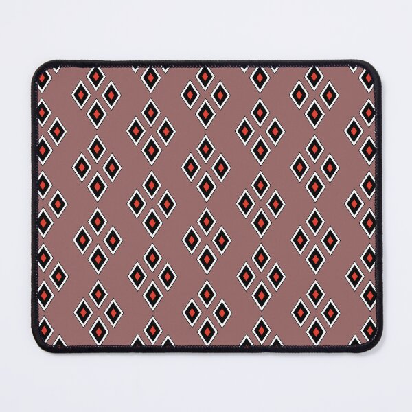 Item preview, Red black white rhombus on copper rose designed and sold by glowvim.