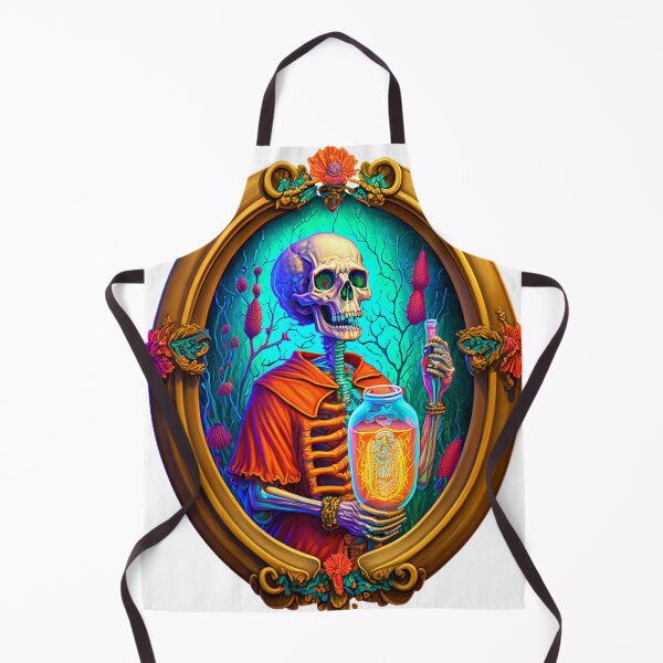 Item preview, Oval Skeleton portrait psychedelic Death designed and sold by Itis-Whatitis.