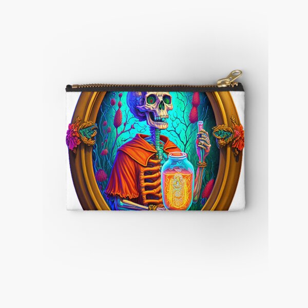 Item preview, Oval Skeleton portrait psychedelic Death designed and sold by Itis-Whatitis.
