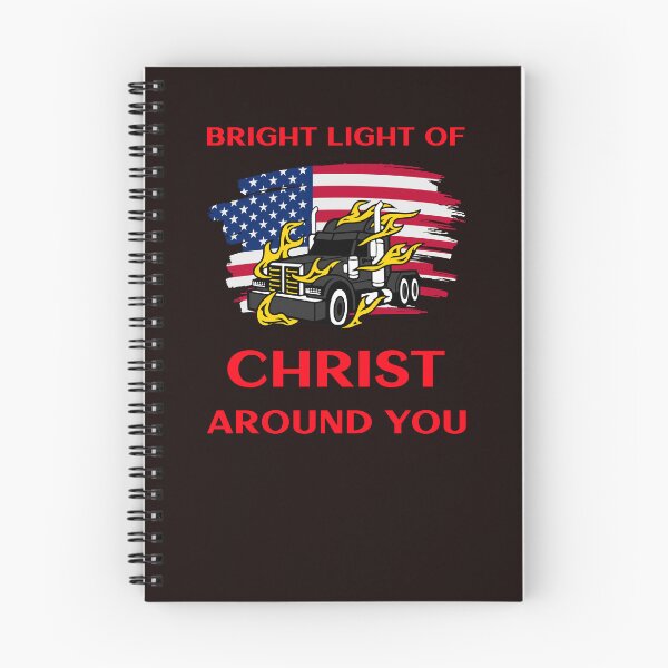Artikelvorschau,  Amerikanischer Trucker, Bright Light of Christ Around You BR entworfen und verkauft von TeamsterLife.