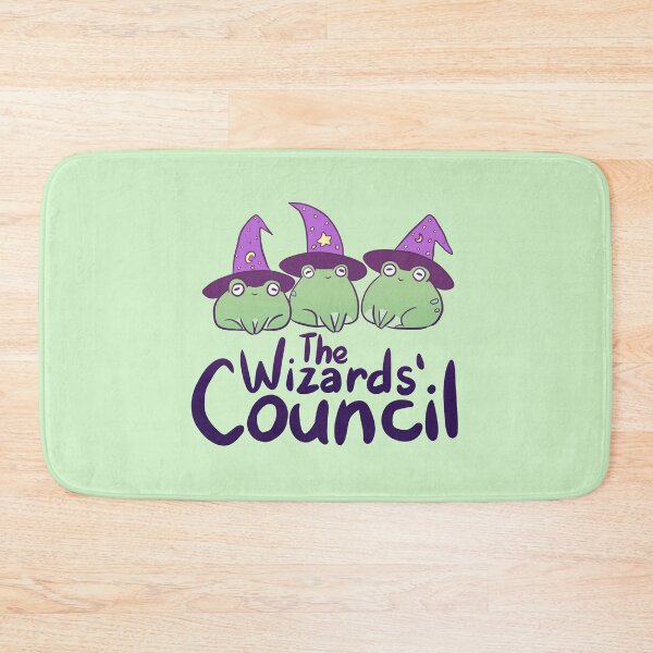 Item preview, The wizard council - the three cute little wizard frogs designed and sold by Yarafantasyart.