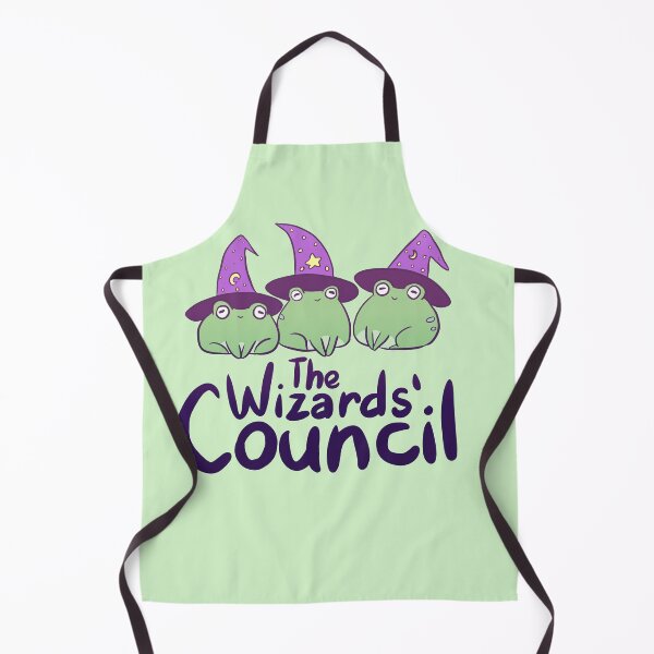 Item preview, The wizard council - the three cute little wizard frogs designed and sold by Yarafantasyart.