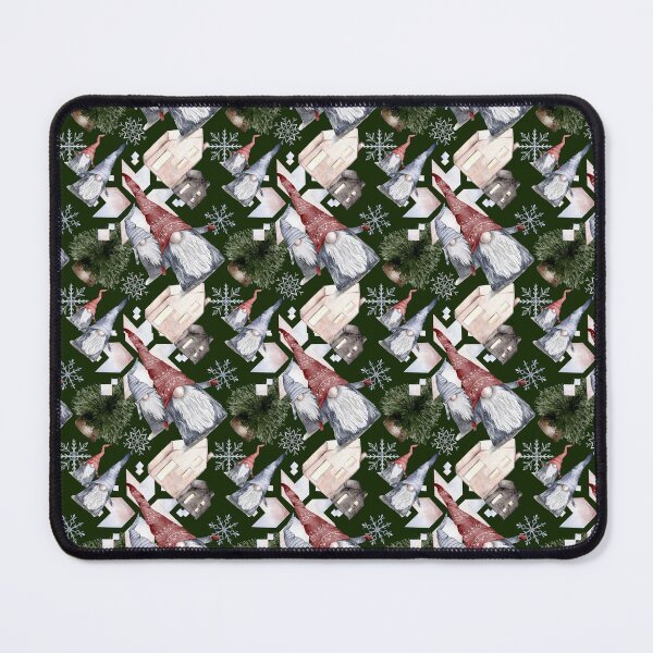 Item preview, Santa Gnomes Xmas Mistletoe designed and sold by WildAliceArt.