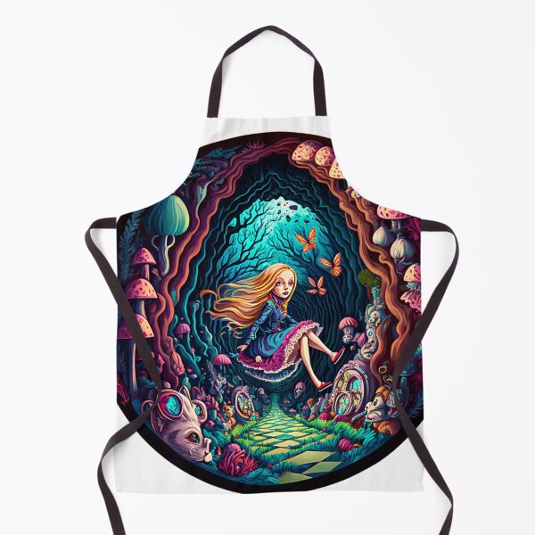 Item preview, Oval Alice in Wonderland portrait psychedelic  designed and sold by Itis-Whatitis.