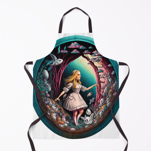 Item preview, Oval Alice in Wonderland portrait psychedelic  designed and sold by Itis-Whatitis.