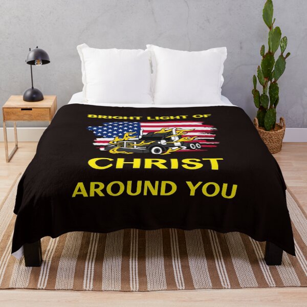 Artikelvorschau, American Trucker, Bright Light of Christ Around You BY entworfen und verkauft von TeamsterLife.