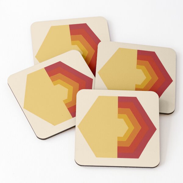 Item preview, Vibrant tones hexagon designed and sold by glowvim.