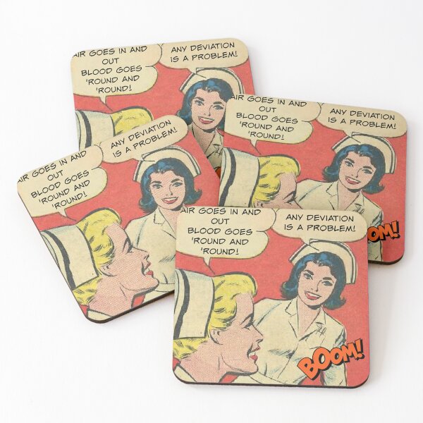 Item preview, Air Goes In and Out, Blood Goes Round and Round. Nurse Humor designed and sold by SSustainable.