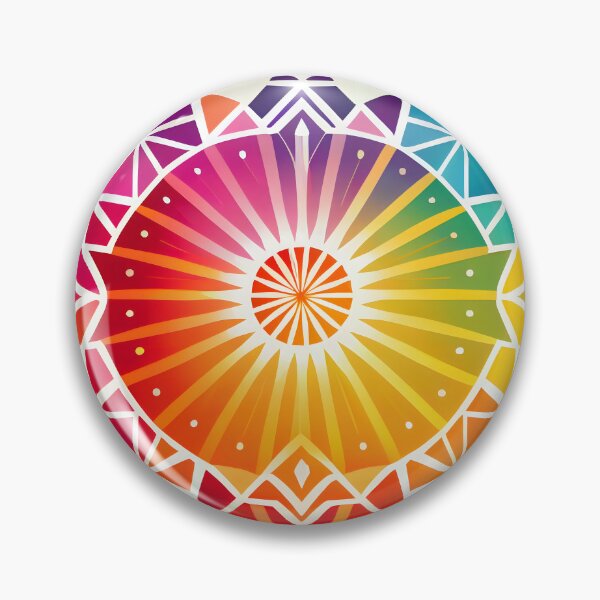 Item preview, Rainbow Boho Hippy Hippie Pattern Design in RainbowColors, Uplifting and Inspiring designed and sold by ClairesPatterns.