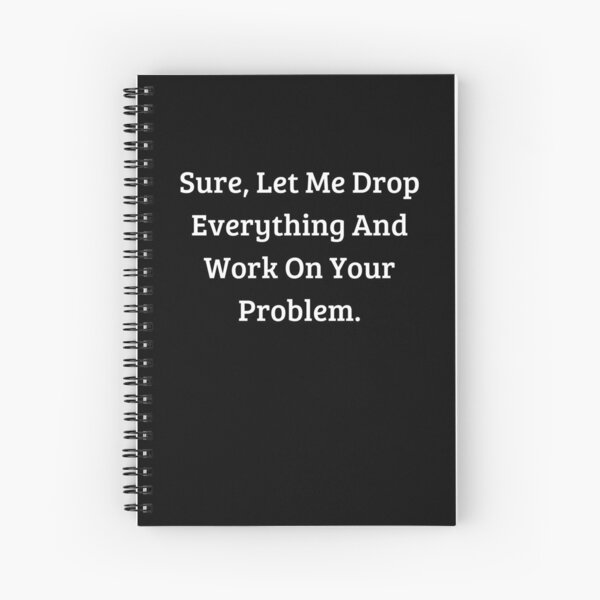 Glitter Notebook, Funny Quotes, Cheeky Quotes, Rude Quotes 