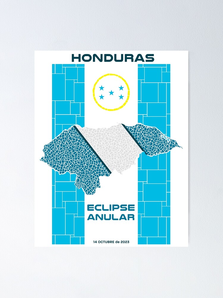 Thumbnail 1 of 3, Poster, Honduras Annular Eclipse 2023 designed and sold by Eclipse2024.