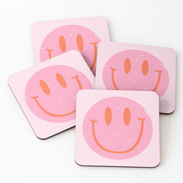 Item preview, Pink Smiley Face Happy Face Smile Vintage Distressed designed and sold by AwesomeDistrict.