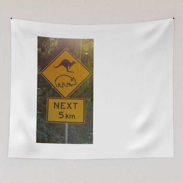 Item preview,  Australian Road Sign Kangaroo and Wombat  designed and sold by 2AGoodHome.
