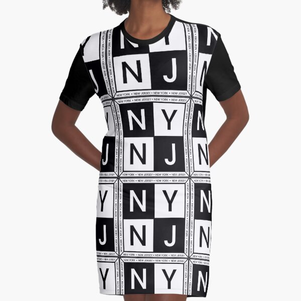 New York Yankees Graphic Black T Shirt Dress