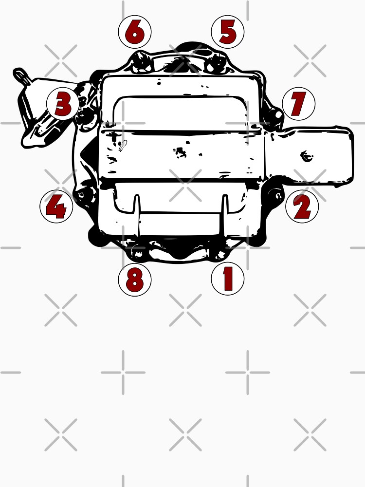 chevy v8 firing order t shirt