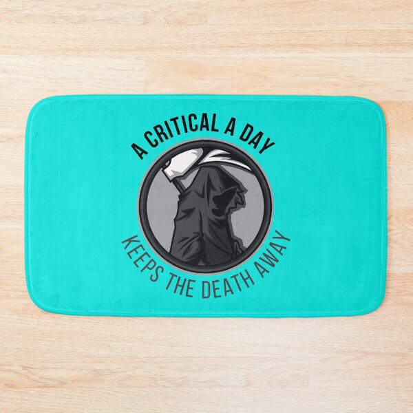 Item preview, a critical a day keeps the death away, death quotes, critical death, critical theory, grim reaper de   designed and sold by NeshWork.