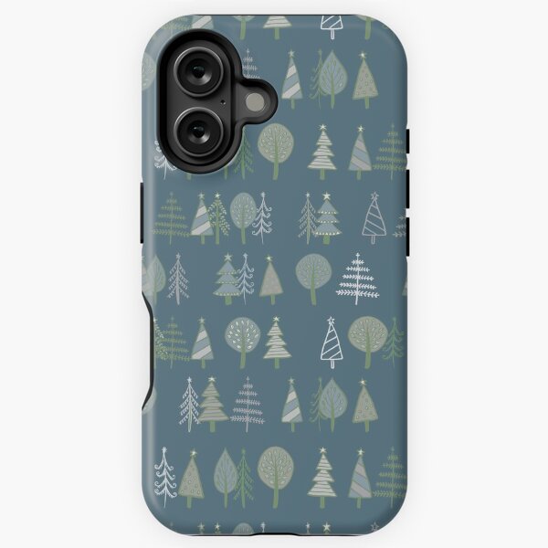 Item preview, Gingerbread Trees - Grey - pretty winter pattern by Cecca Designs designed and sold by Cecca-Designs.