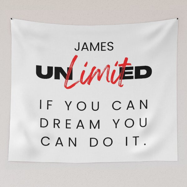 Item preview, JAMES NAME: JAMES UNLIMITED. IF YOU CAN DREAM YOU CAN DO IT. designed and sold by AlexRelax.