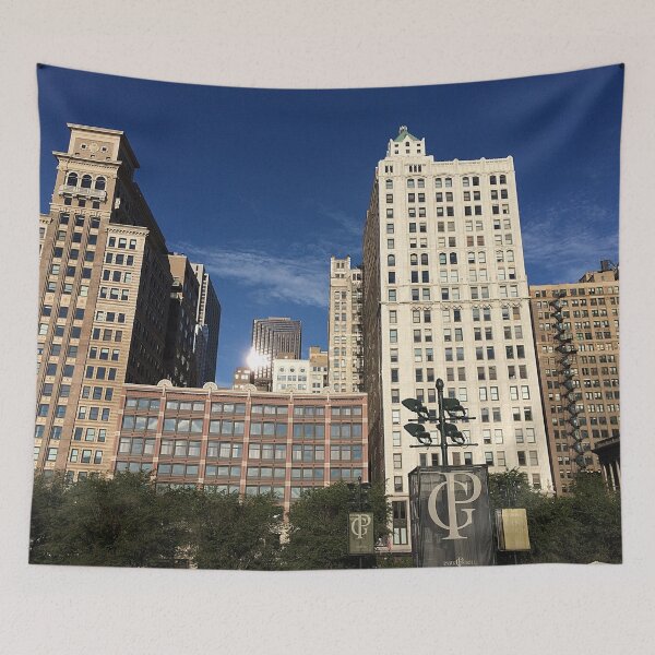 Item preview, Morning On North Michigan Avenue designed and sold by mamamur.