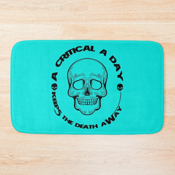 Item preview, philosophy quote A Critical A Day Keeps The Death Away      designed and sold by NeshWork.