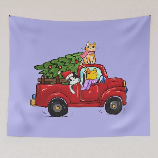 Item preview, Cat Christmas Farm Fresh designed and sold by UpTopNorth.