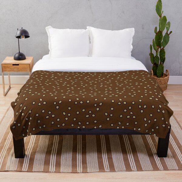 Item preview, Seeds of Life - polka dots in Brown and Deep cream-spot pattern designed and sold by Stephanie J Lewis.
