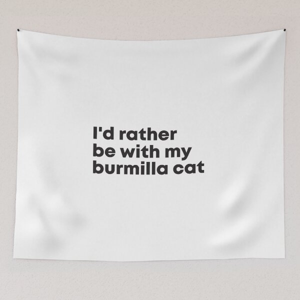 Item preview, I'd rather be with my burmilla cat designed and sold by ArlacV.