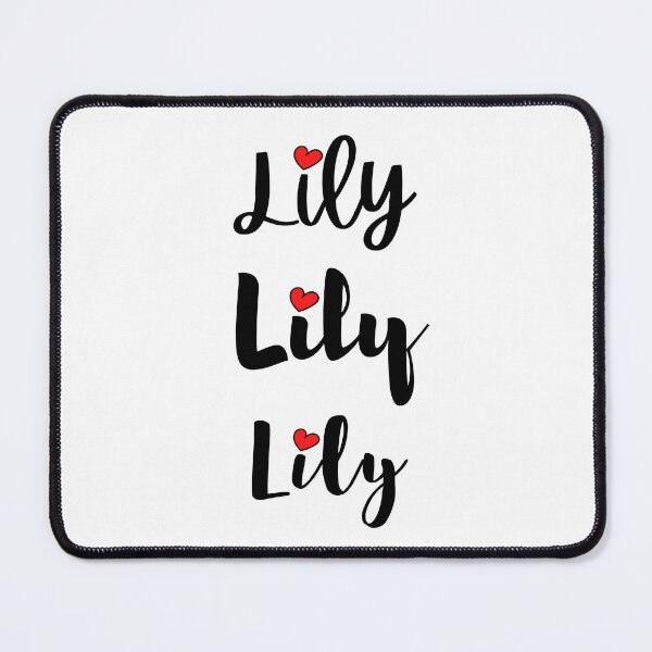 Item preview, Lily Name Cute Mini Heart Triple Fonts designed and sold by 27th-Tee.
