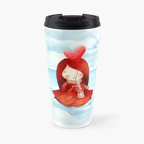 Sweet Girl in Seventh Heaven ❤️️ Travel Coffee Mug