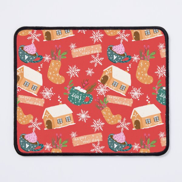 Item preview, Coziness christmas seamless pattern designed and sold by pinkyfish1010.