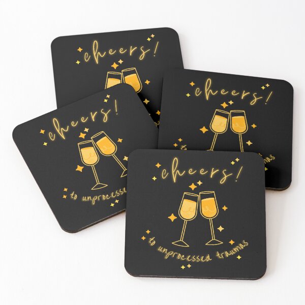 Item preview, Cheers To Unprocessed Traumas designed and sold by KiraCosmic.