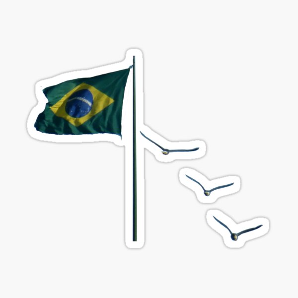 Winds of Brazil - blue Sticker