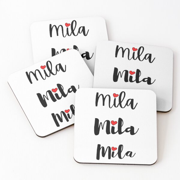 Item preview, Mila Name Cute Mini Heart Triple Fonts designed and sold by 27th-Tee.