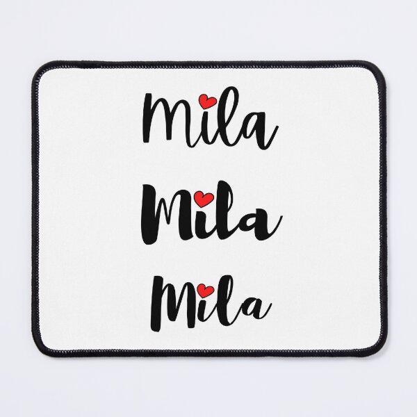 Item preview, Mila Name Cute Mini Heart Triple Fonts designed and sold by 27th-Tee.