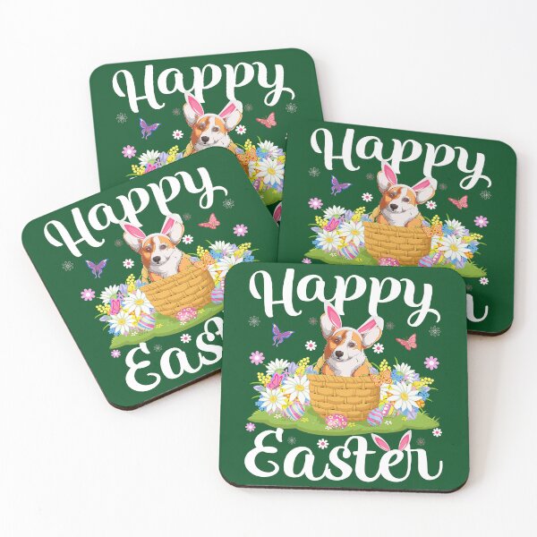Item preview, Corgi Dog Easter Egg Hunt Floral Welsh Corgi Dog Easter Sunday designed and sold by FamilyRoyal.