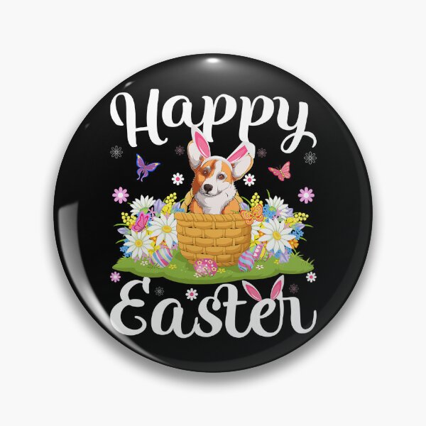 Item preview, Corgi Dog Easter Egg Hunt Floral Welsh Corgi Dog Easter Sunday designed and sold by FamilyRoyal.