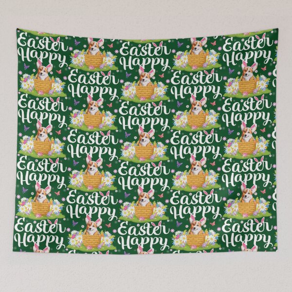 Item preview, Corgi Dog Easter Egg Hunt Floral Welsh Corgi Dog Easter Sunday designed and sold by FamilyRoyal.