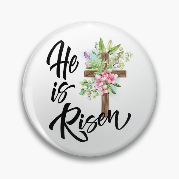 Item preview, Jesus Christian He is Risen Floral Christian Jesus Cross Happy Easter 2022 designed and sold by FamilyRoyal.