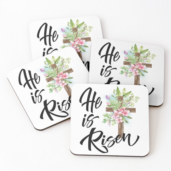 Item preview, Jesus Christian He is Risen Floral Christian Jesus Cross Happy Easter 2022 designed and sold by FamilyRoyal.