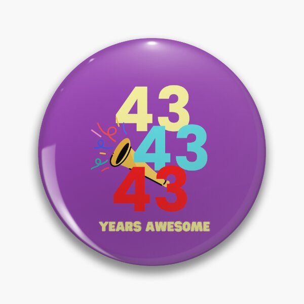 Item preview,  43 YEARS AWESOME designed and sold by starfishstuff.