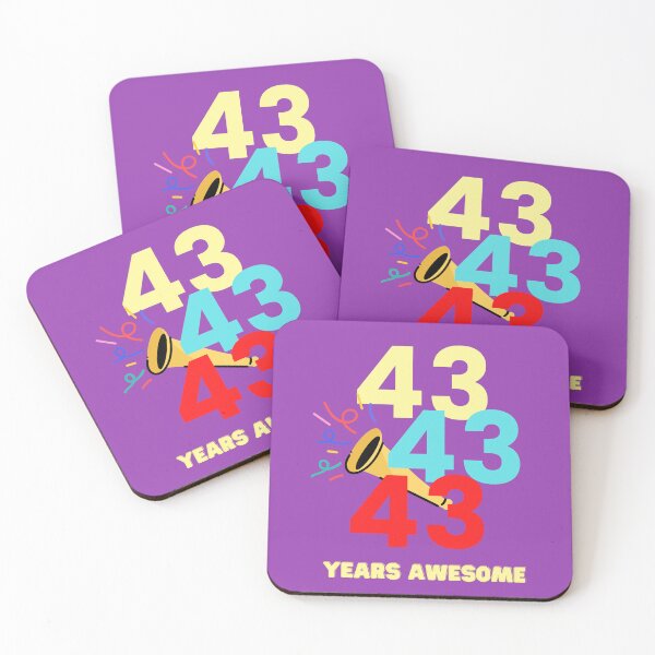 Item preview,  43 YEARS AWESOME designed and sold by starfishstuff.