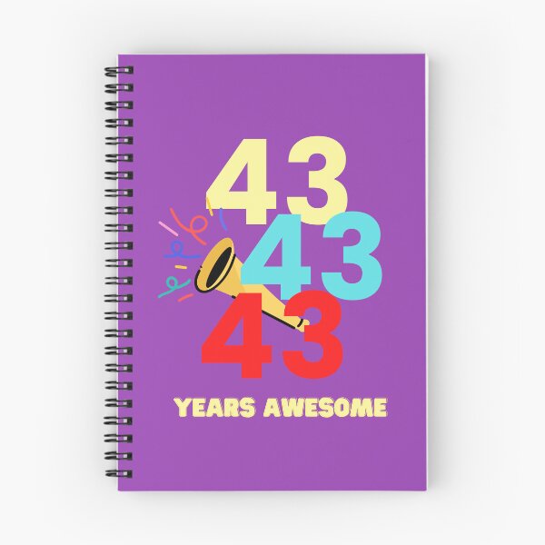 Item preview,  43 YEARS AWESOME designed and sold by starfishstuff.