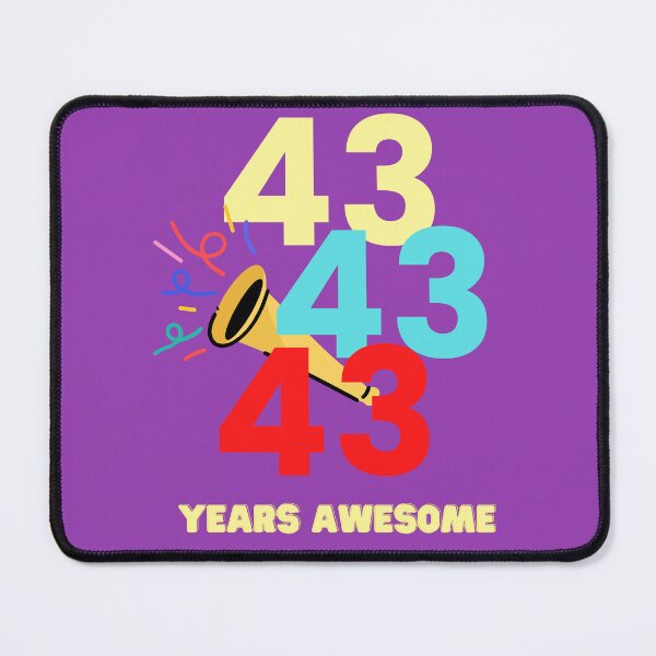 Item preview,  43 YEARS AWESOME designed and sold by starfishstuff.