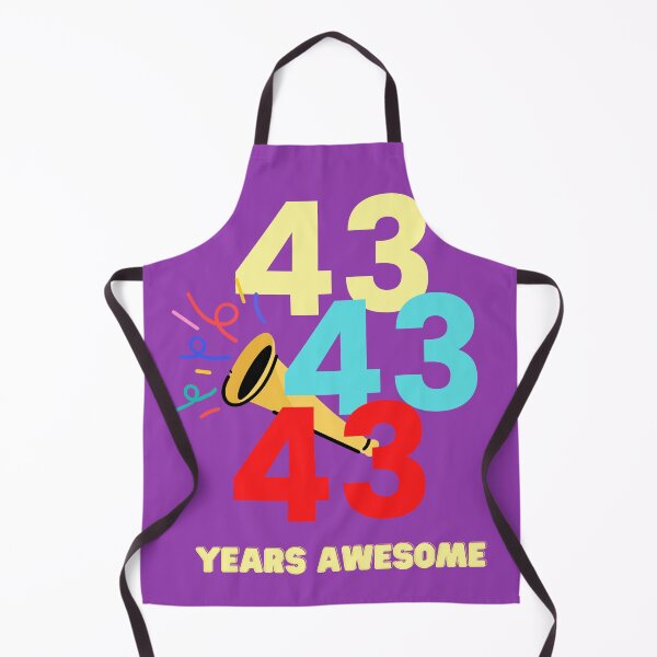 Item preview, 43 YEARS AWESOME designed and sold by starfishstuff.