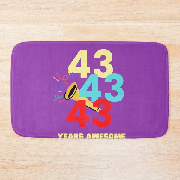 Item preview,  43 YEARS AWESOME designed and sold by starfishstuff.