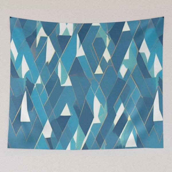 Artikelvorschau, Pool-blauer geometrischer Druck entworfen und verkauft von ~.
