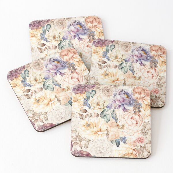 Item preview, Watercolor Peonies Pattern designed and sold by cardinalhill.